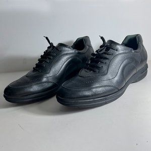 Salvatore Ferragamo Black Leather Sneakers size 41